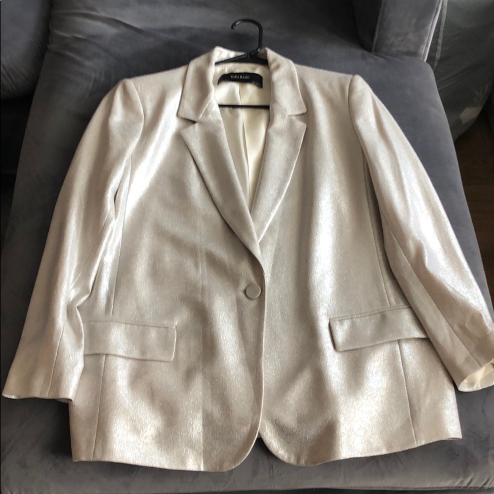 Zara Pearl Silver Blazer